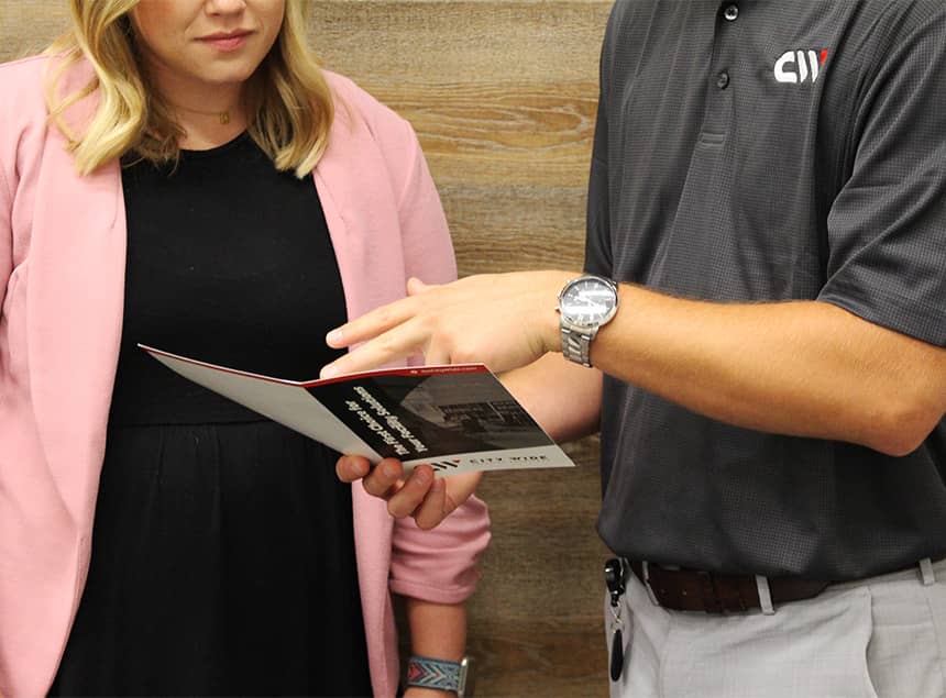 Citywide Employee Discussing Facility Solutions