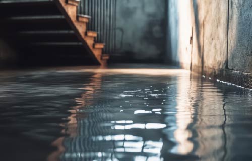 Flood Damage in a Basement